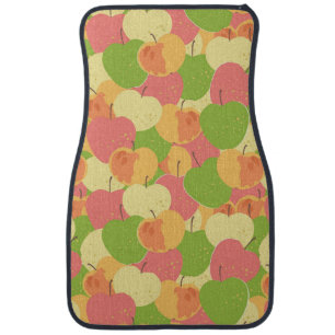 Ornament With Apples Car Mat