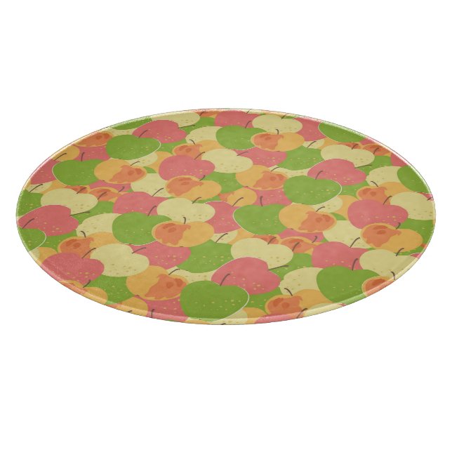 Ornament With Apples Cutting Board (Corner)
