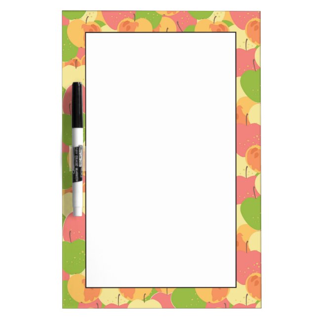 Ornament With Apples Dry Erase Board (Front)