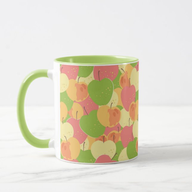Ornament With Apples Mug (Left)