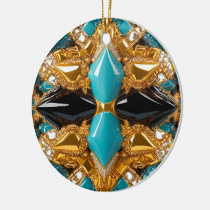 Ornament with Bahamas Colors Design
