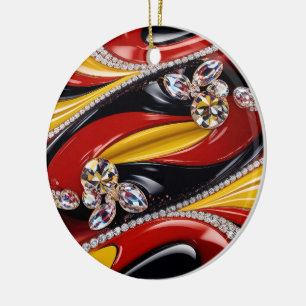 Ornament with Belgian Colors Design