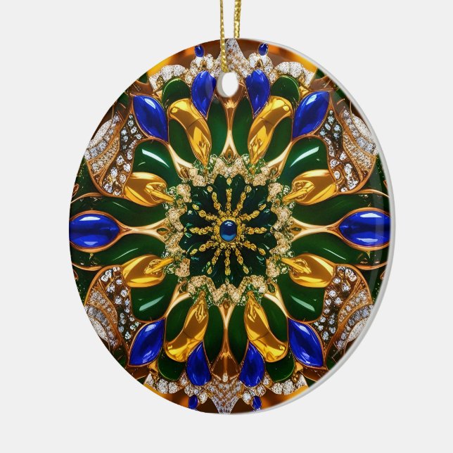 Ornament with Brazil Colors Design (Left)