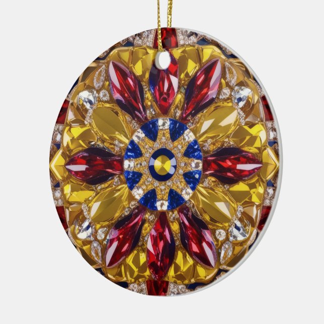 Ornament with Colombia Colors Design (Left)