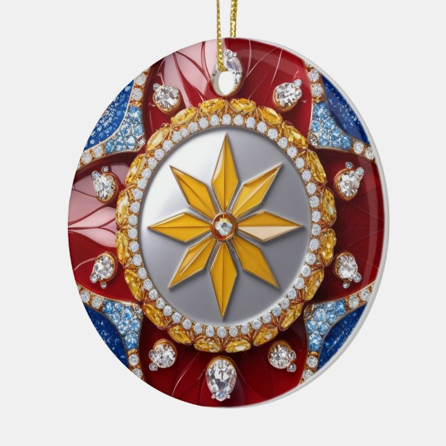 Ornament with Colombian Colors Design (Left)