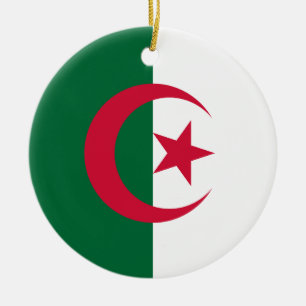 Ornament with flag of Algeria