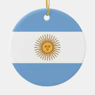 Ornament with flag of Argentina