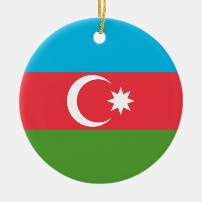 Ornament with flag of Azerbaijan (Front)