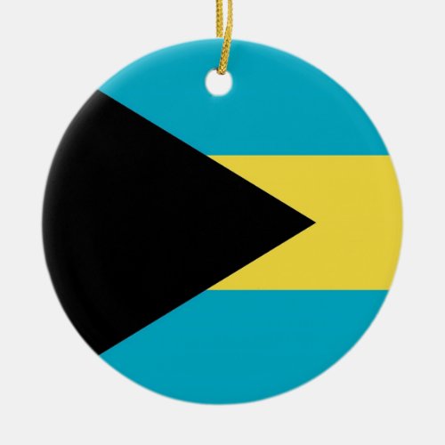 Ornament with flag of Bahamas