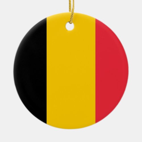 Ornament with flag of Belgium