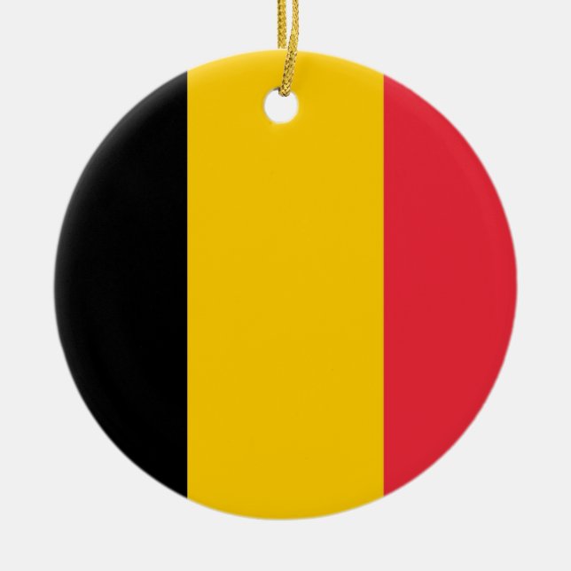 Ornament with flag of Belgium (Front)