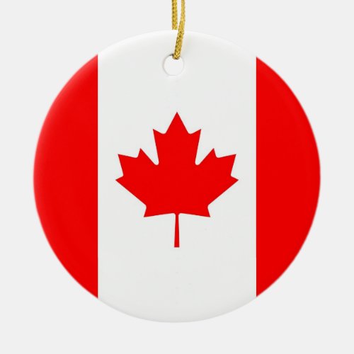 Ornament with flag of Canada