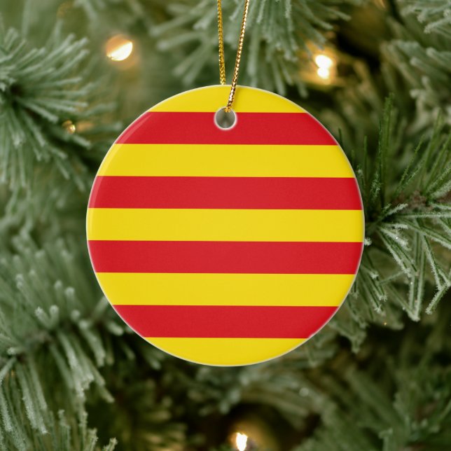 Ornament with flag of Catalonia (Tree)