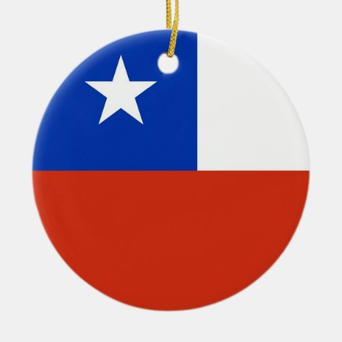 Ornament with flag of Chile
