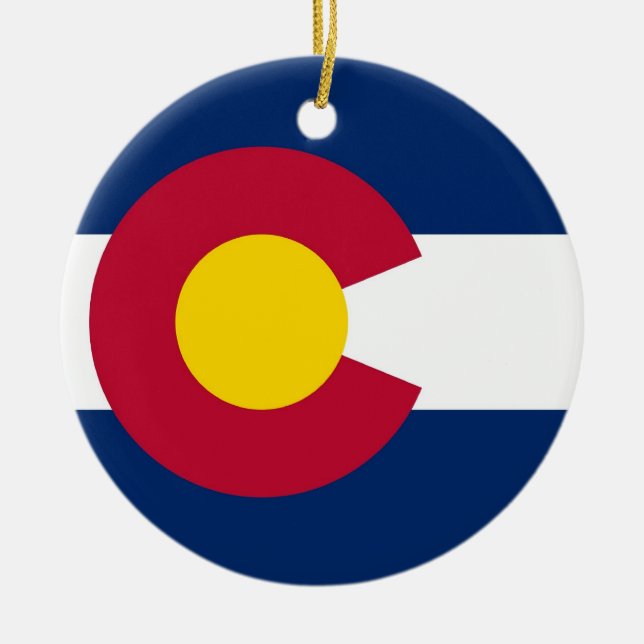 Ornament with flag of Colorado (Front)