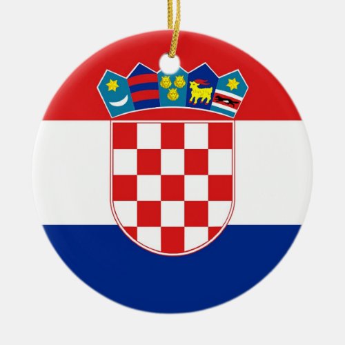 Ornament with flag of Croatia