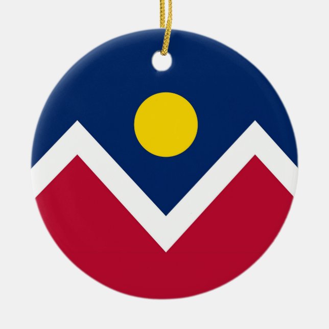 Ornament with flag of Denver, Colorado (Front)