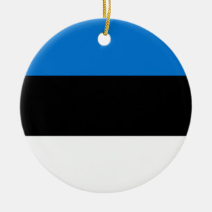 Ornament with flag of Estonia