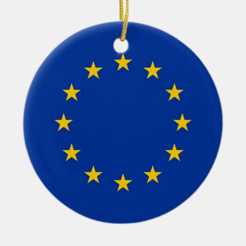 Ornament with flag of European Union