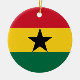 Ornament with flag of Ghana