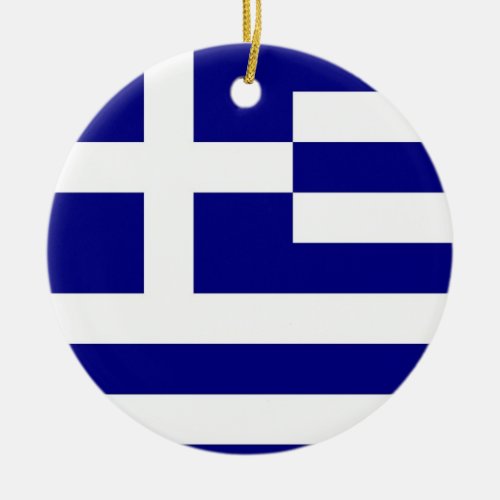 Ornament with flag of Greece