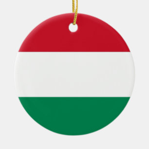 Ornament with flag of Hungary