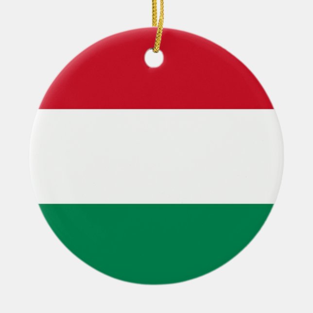 Ornament with flag of Hungary (Front)