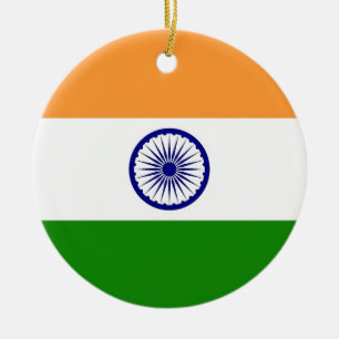 Ornament with flag of India