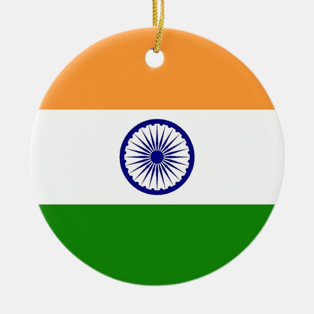 Ornament with flag of India (Front)