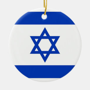 Ornament with flag of Israel