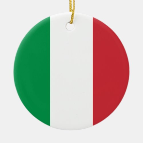 Ornament with flag of Italy