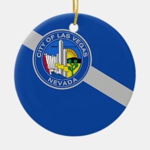 Ornament with flag of Las Vegas, Nevada, USA