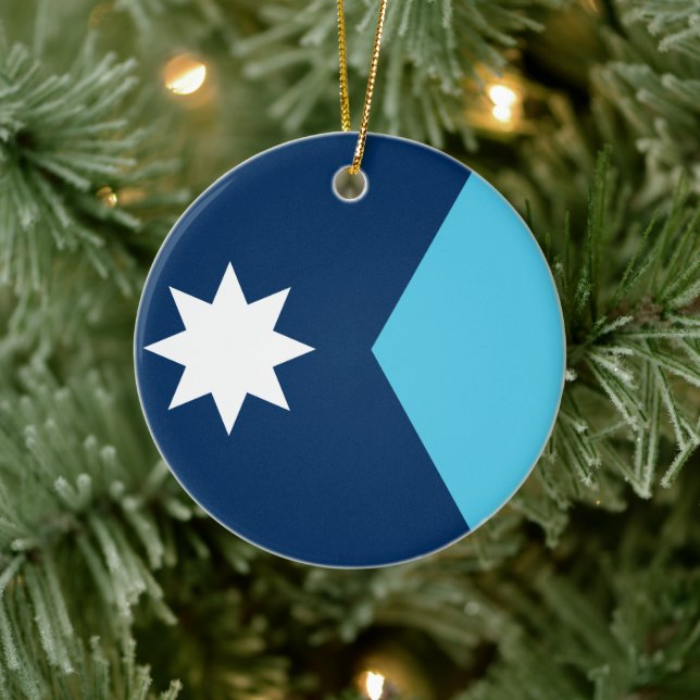 Ornament with flag of Minnesota, USA (Tree)