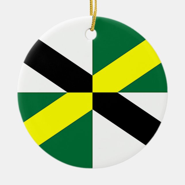 Ornament with flag of Monterey, California, USA (Front)