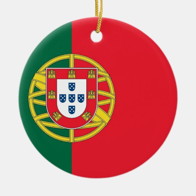 Ornament with flag of Portugal (Front)