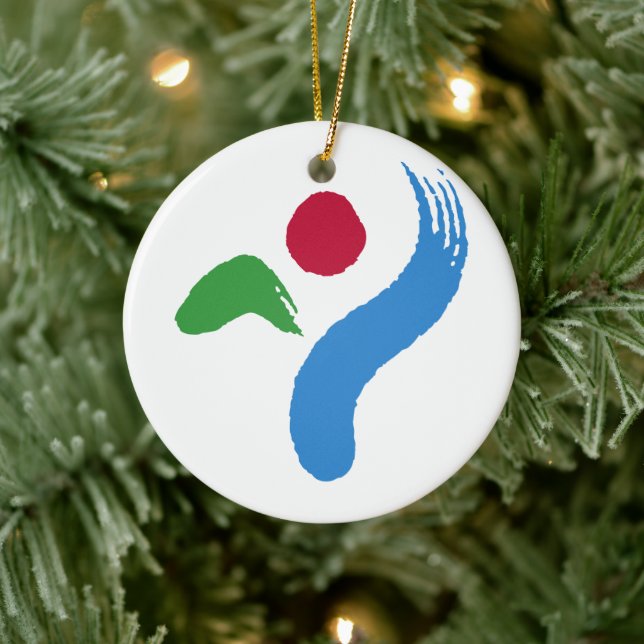 Ornament with flag of Seoul, South Korea (Tree)