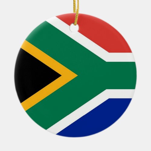 Ornament with flag of South Africa