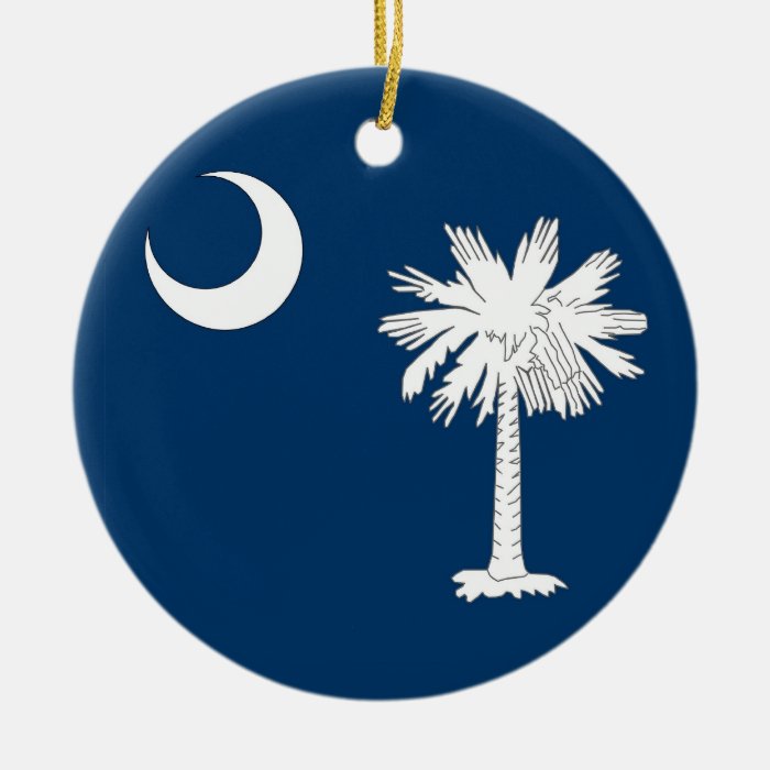 Ornament with flag of South Carolina