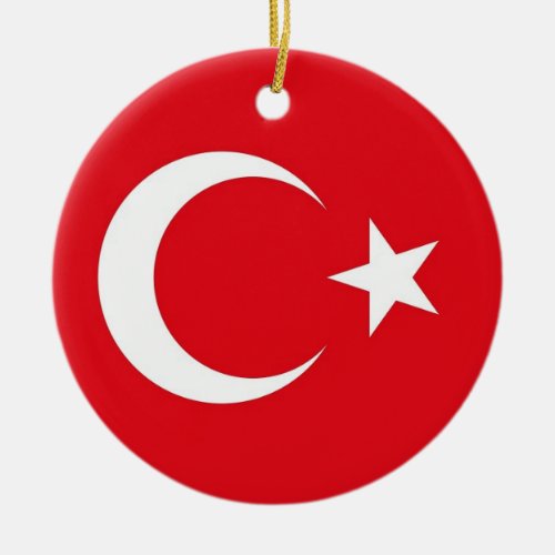 Ornament with flag of Turkey