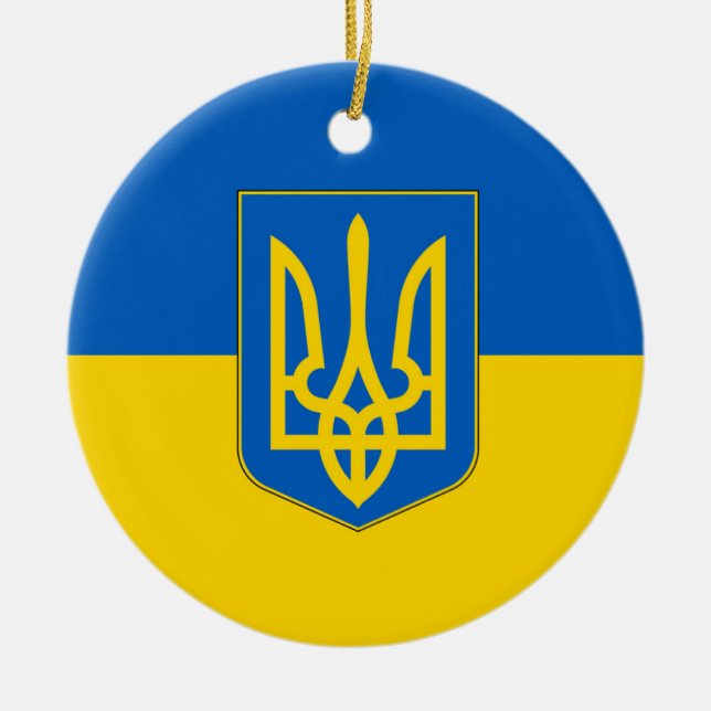 Ornament with flag of Ukraine (Front)