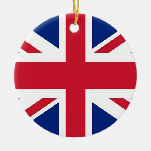 Ornament with flag of United Kingdom