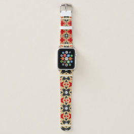 Ornament With Geometric Colorful Pattern, Silk Ne Apple Watch Band