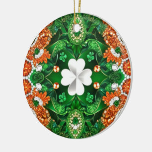 Ornament with Ireland Colors Design