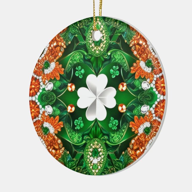Ornament with Ireland Colors Design (Left)