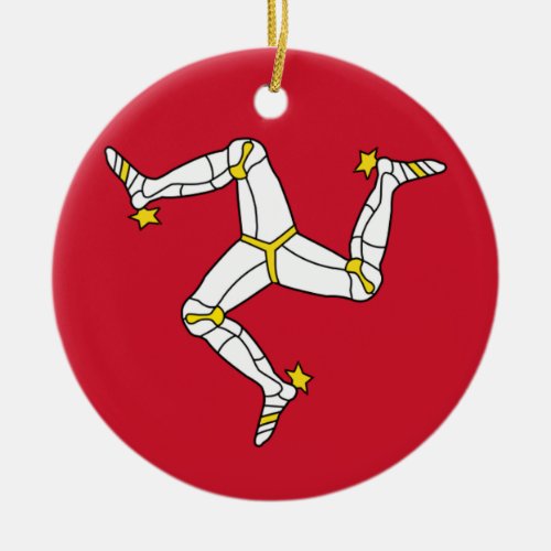 Ornament with Isle of Man flag United Kingdom