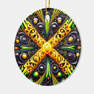 Ornament with Jamaican Colors Design
