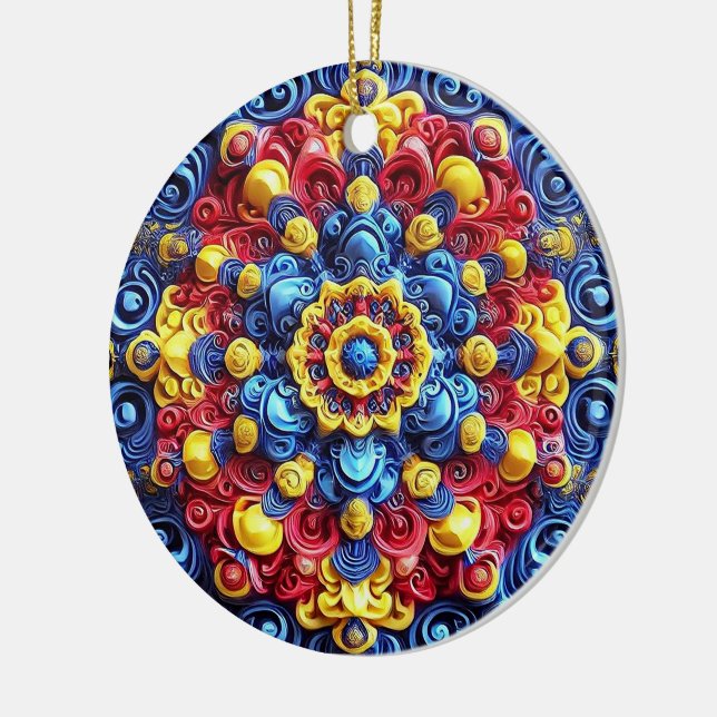 Ornament with Romanian Colors Design (Left)