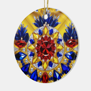 Ornament with Romanian Colors Design