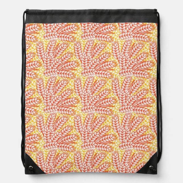 Ornament with wheat ears drawstring bag (Front)