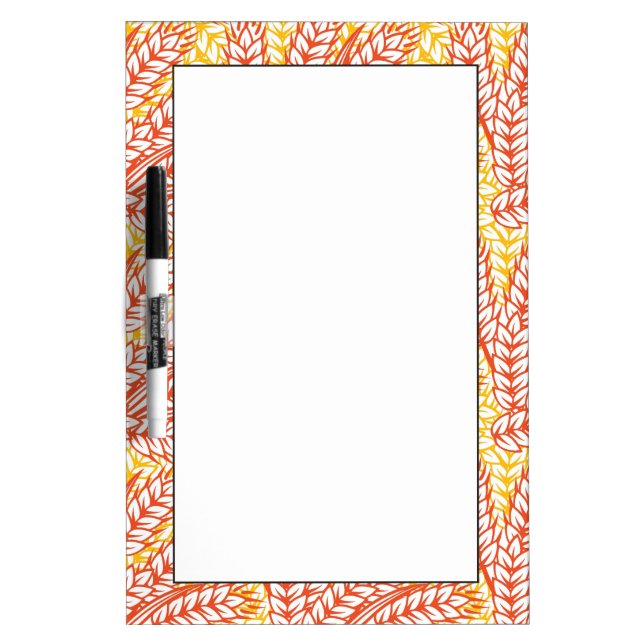 Ornament with wheat ears Dry-Erase board (Front)
